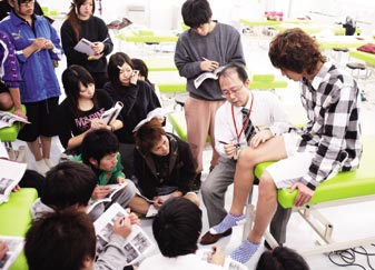 生徒たちへの指導